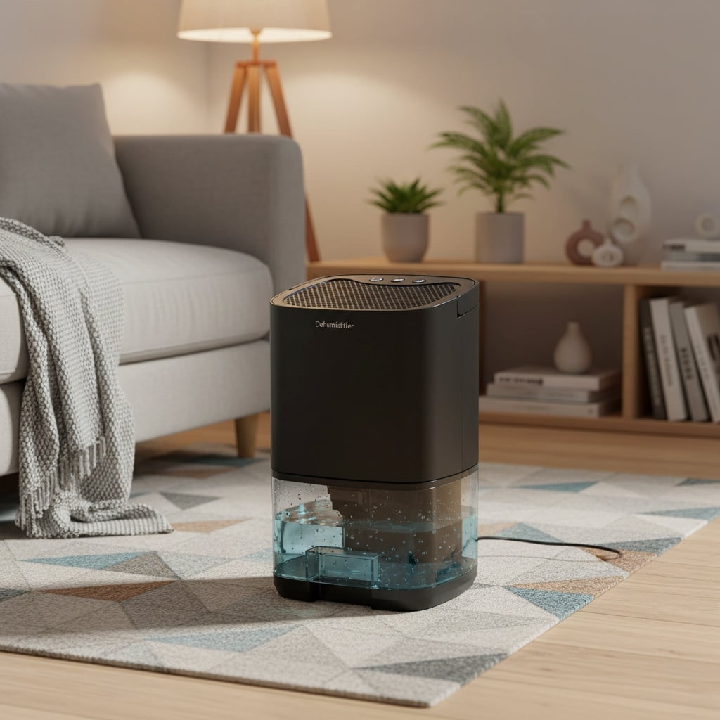 Portable Dehumidifier for Bedrooms Basements and Small Spaces with Quiet Compact Design - Image 3