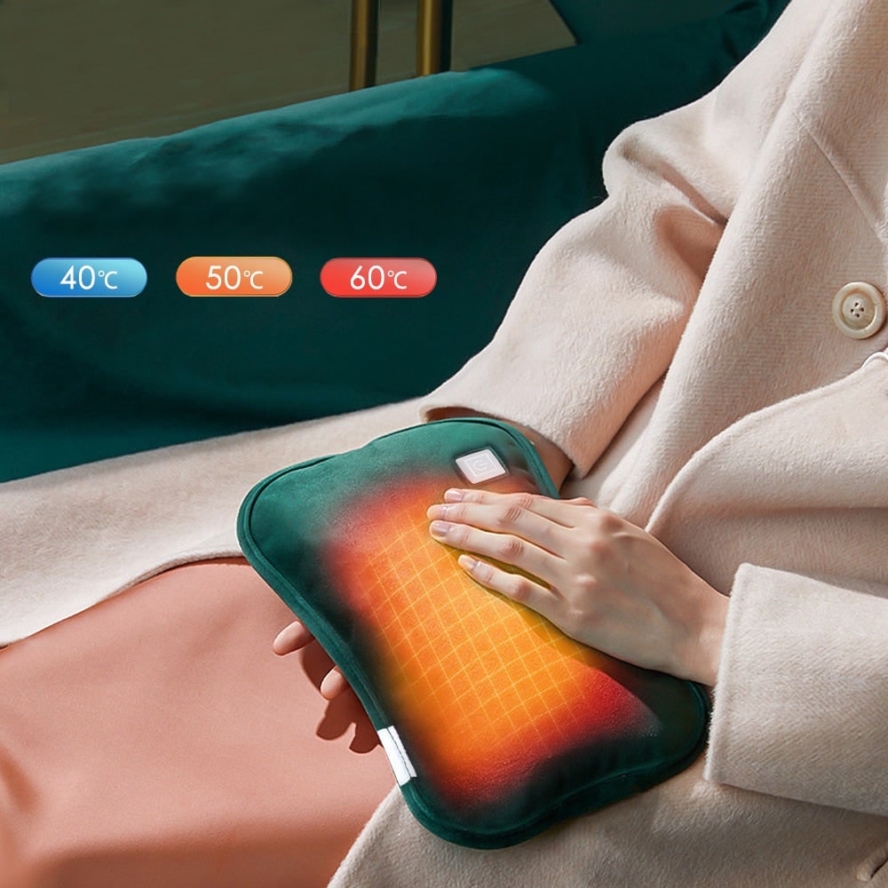 Portable Electric Heating Pad with Plush Flannel Cover and Neck Shoulder Relief - Image 1