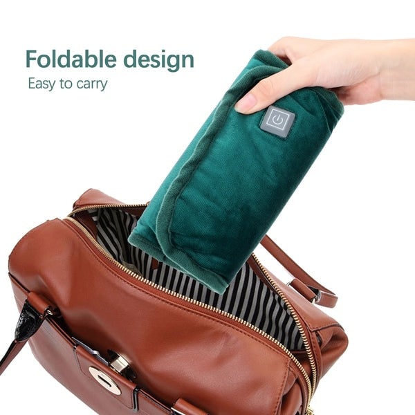 Portable Electric Heating Pad with Plush Flannel Cover and Neck Shoulder Relief - Image 4
