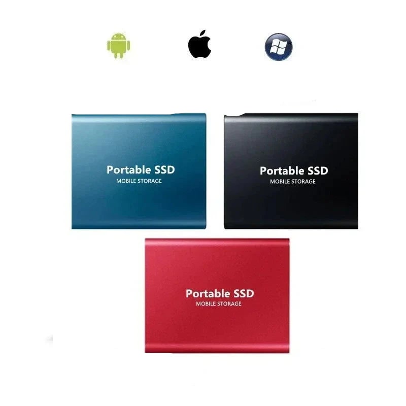 Portable External Ssd Drive with Aluminum Enclosure and Usb-C for Fast Data Transfer - Image 3