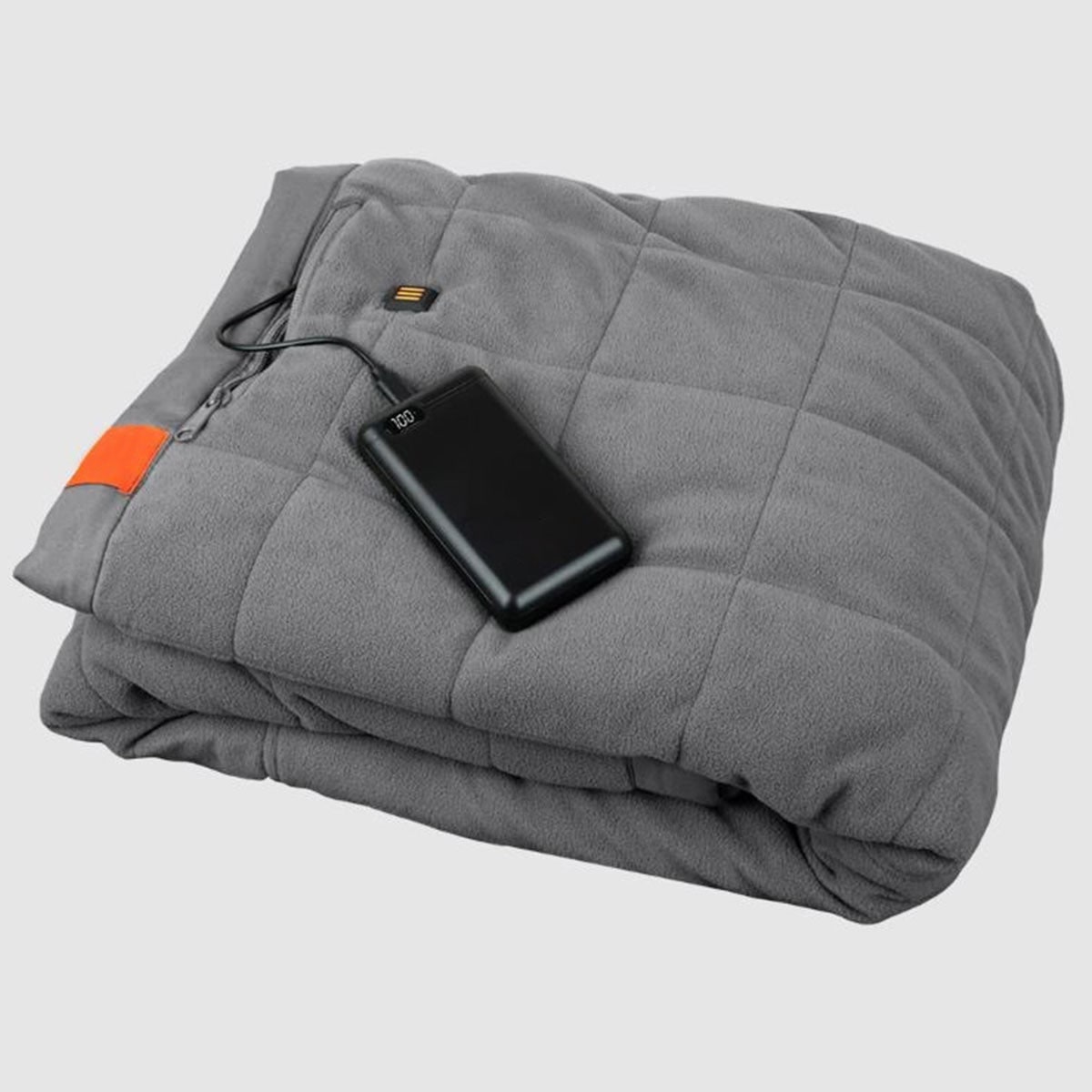 Portable Heated Blanket with Battery Power Bank USB Charging and Three Heating Zones - Image 3