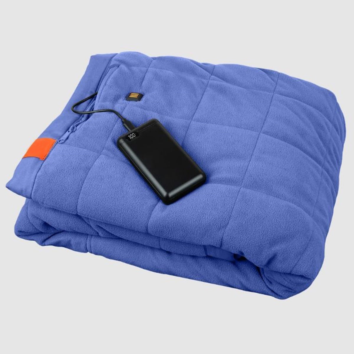Portable Heated Blanket with Battery Power Bank USB Charging and Three Heating Zones - Image 4