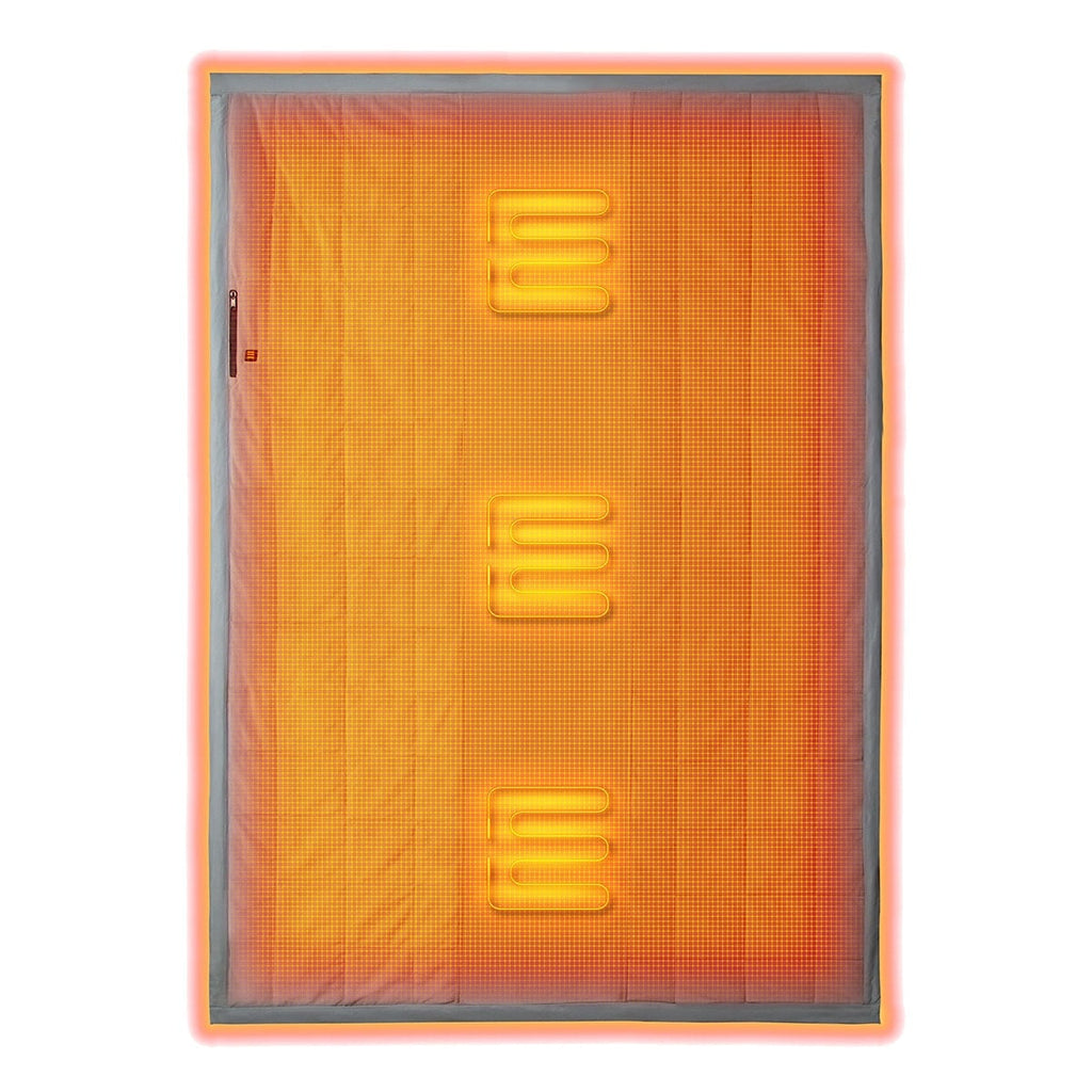 Portable Heated Blanket with Battery Power Bank USB Charging and Three Heating Zones - Image 5