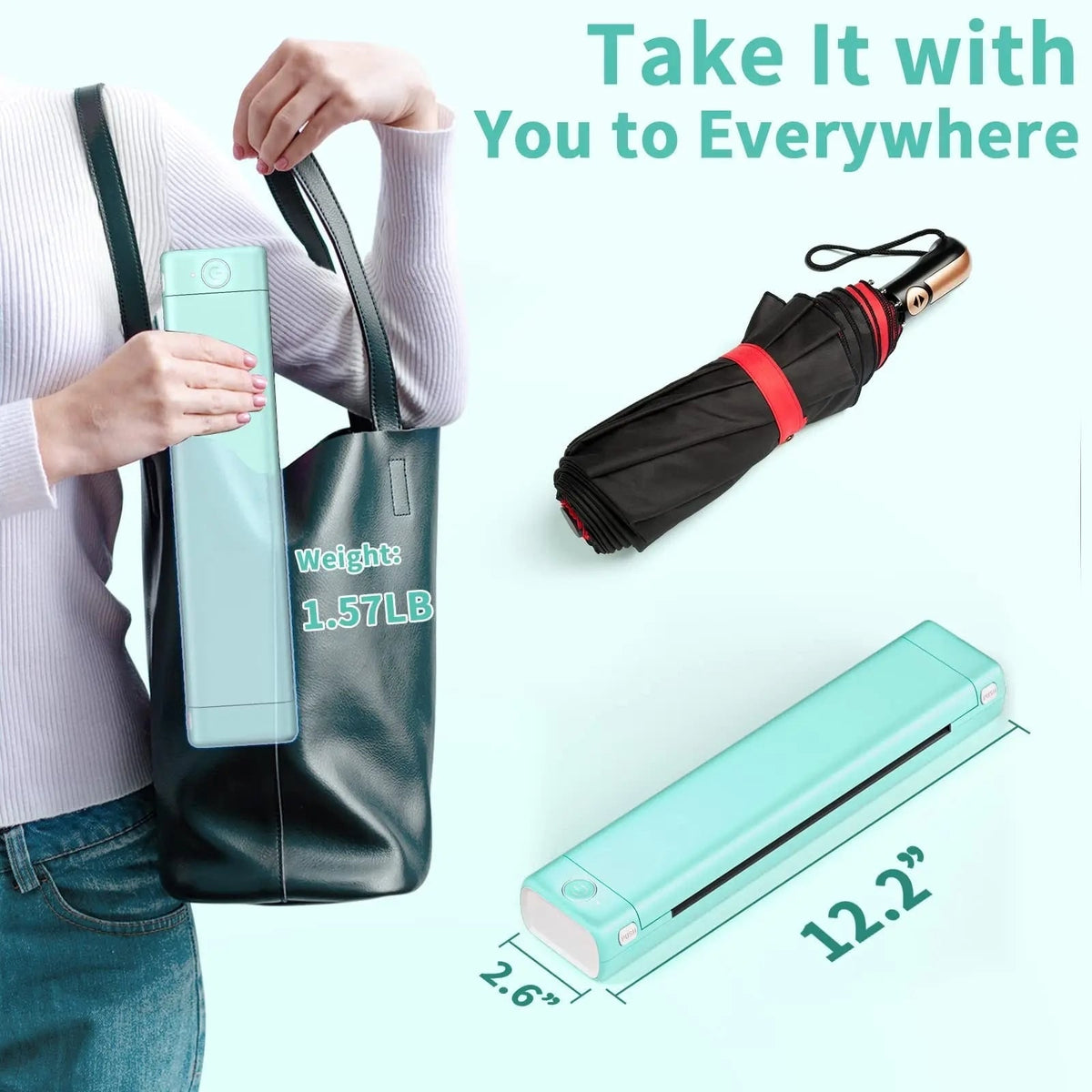 Portable Thermal Printer with Wireless Bluetooth and USB for A4 Paper Printing - Image 9