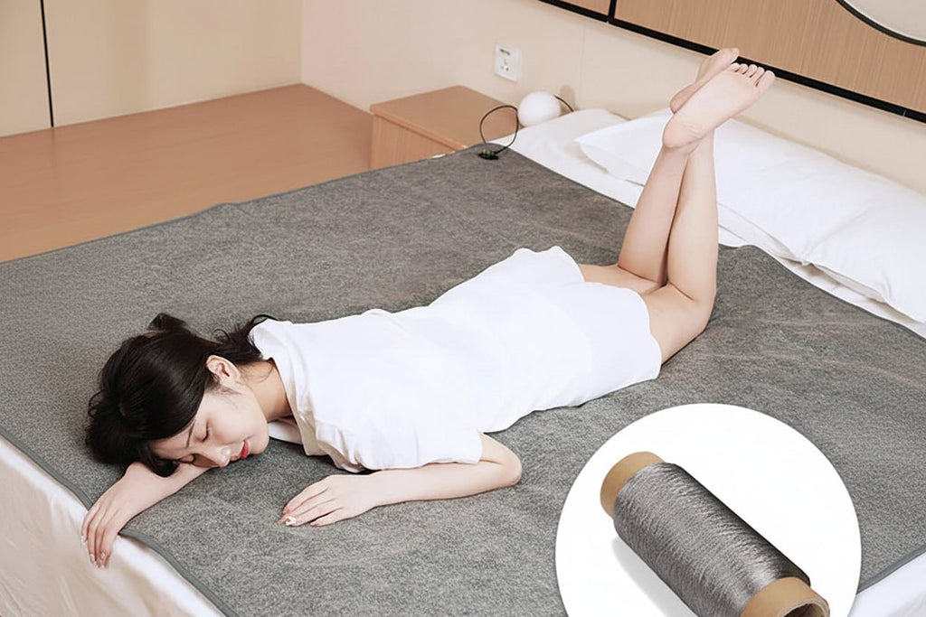 Portable USB Heated Mattress Pad with Electric Heating Zones and Fleece - Image 5