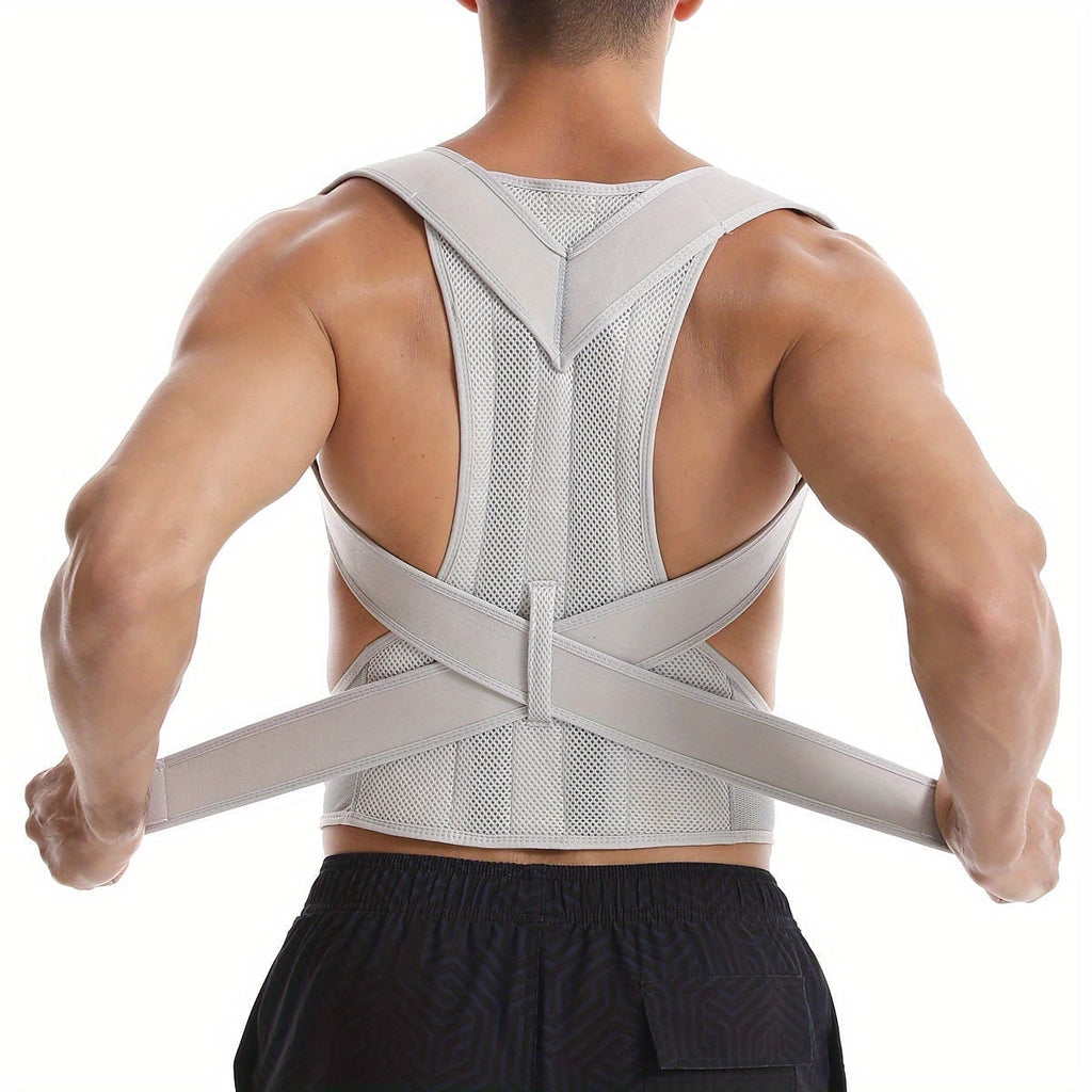 Posture Corrector Back Brace with Lumbar Support and Adjustable Breathable Mesh Straps - Image 7
