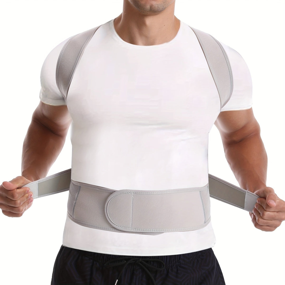 Posture Corrector Back Brace with Lumbar Support and Adjustable Breathable Mesh Straps - Image 9