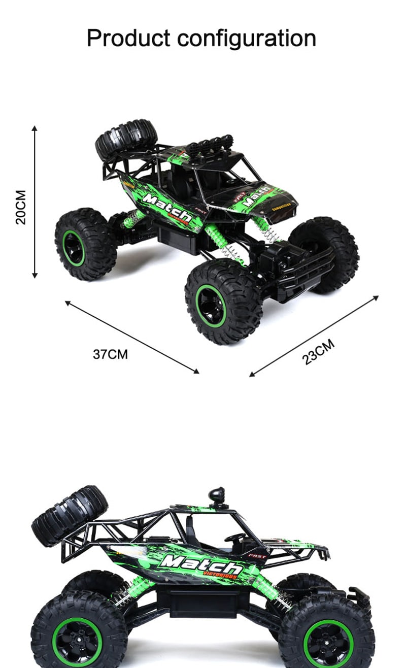 Rc Car Remote Control 4wd Rock Crawler with Suspension and All-Terrain Tires - Image 14