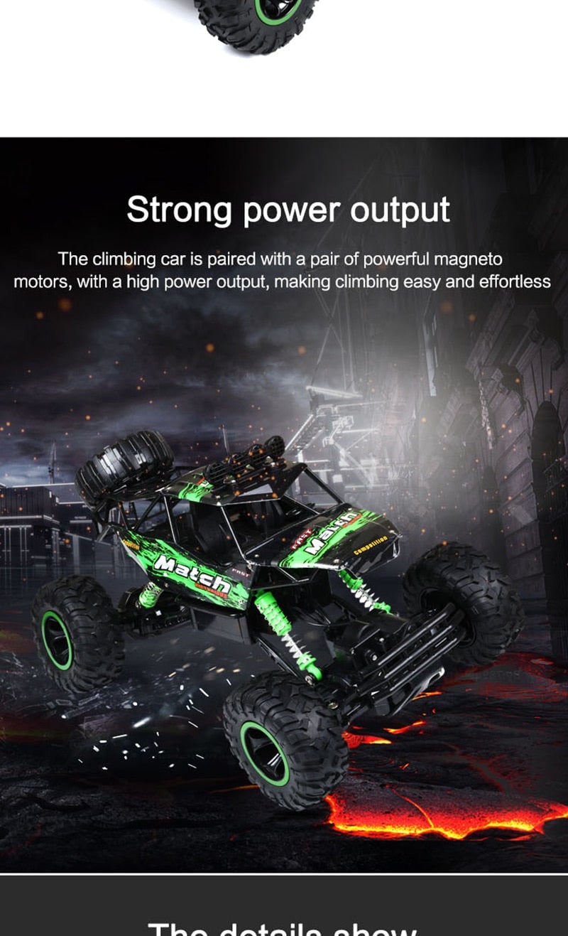 Rc Car Remote Control 4wd Rock Crawler with Suspension and All-Terrain Tires - Image 7