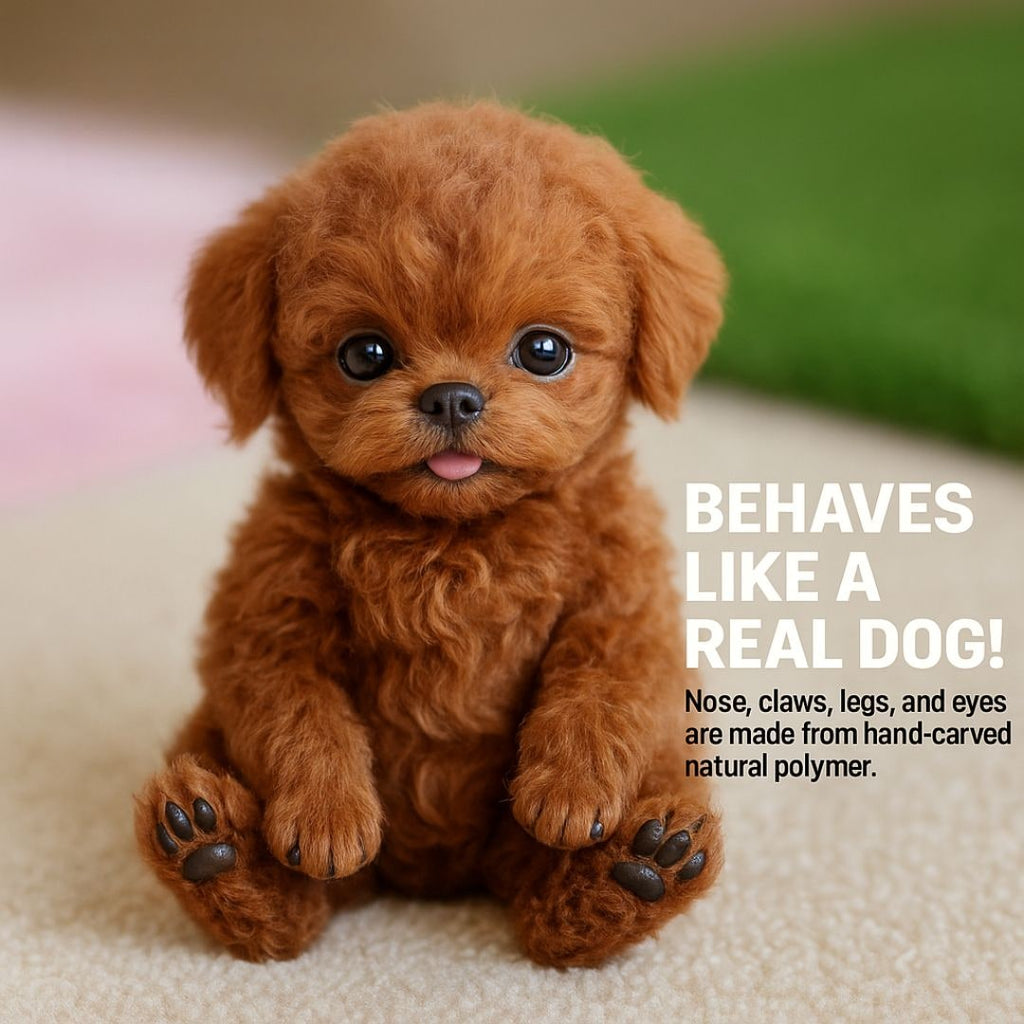 Realistic Puppy Toy with Soft Plush Fur Walking Action and Interactive Features - Image 6
