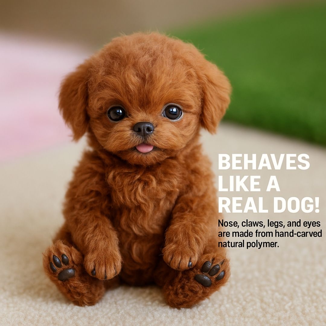 Realistic Puppy Toy with Soft Plush Fur Walking Action and Interactive Features - Image 6