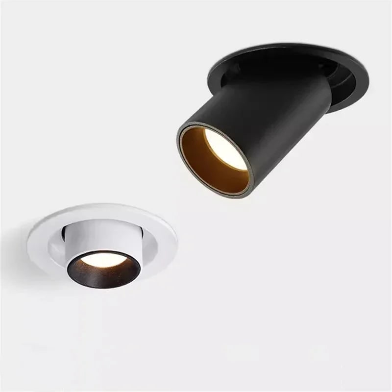 Recessed LED Pot Lights Adjustable Dimmable Ceiling Spotlight with Pull-Out Design - Image 1