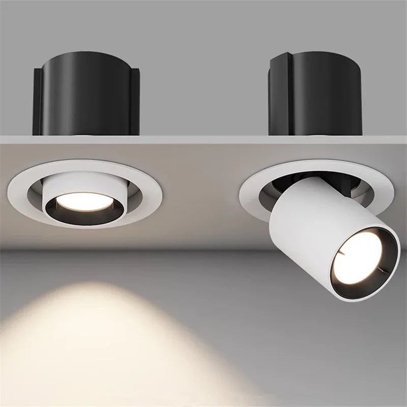 Recessed LED Pot Lights Adjustable Dimmable Ceiling Spotlight with Pull-Out Design - Image 2