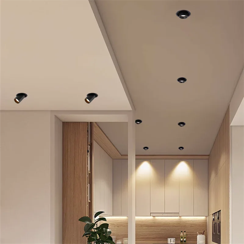 Recessed LED Pot Lights Adjustable Dimmable Ceiling Spotlight with Pull-Out Design - Image 4