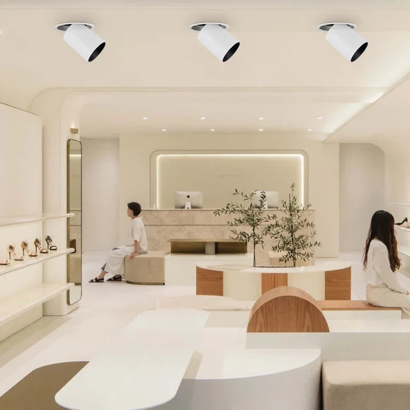 Recessed LED Pot Lights Adjustable Dimmable Ceiling Spotlight with Pull-Out Design - Image 5