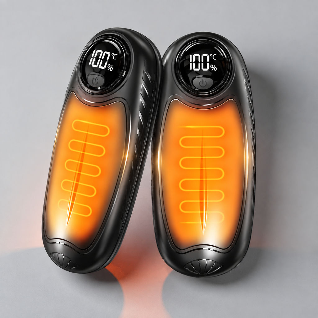 Rechargeable Hand Warmers with LED Display Five Heat Settings Set of 2 Portable Pocket Heater - Image 33