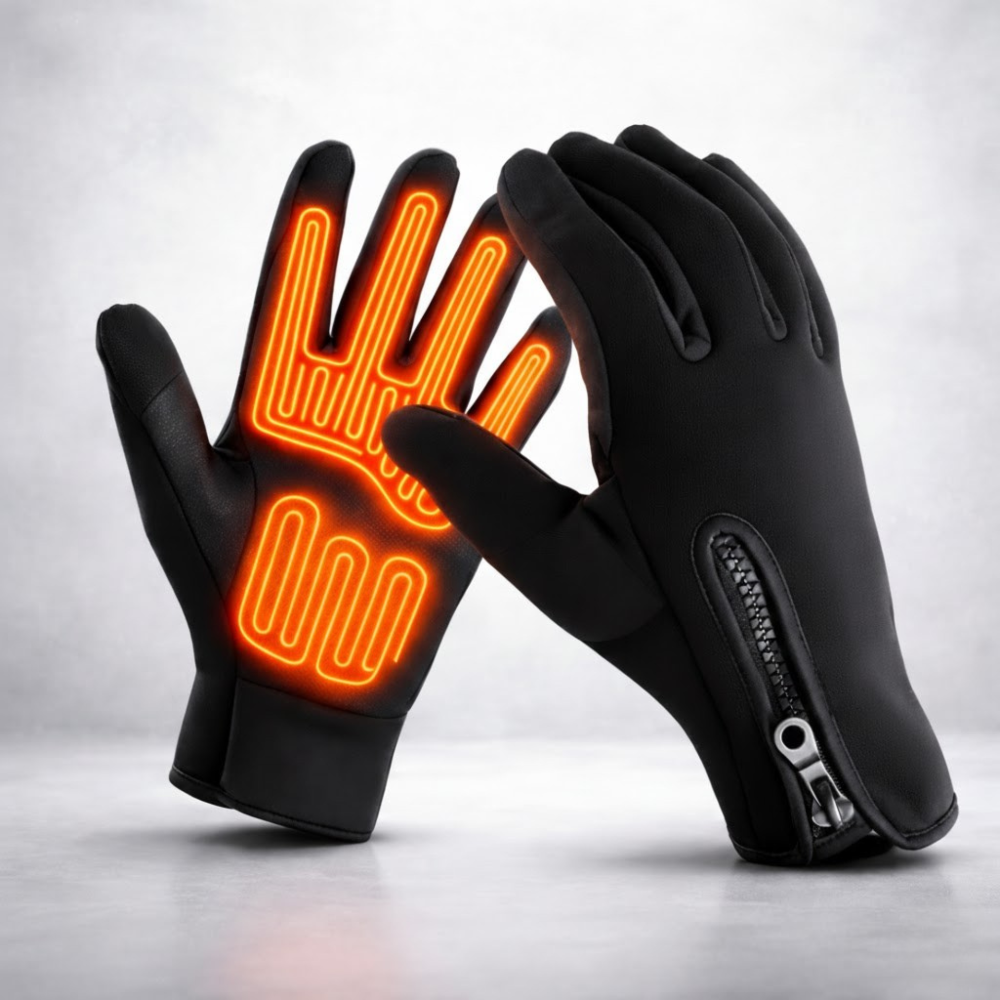 Rechargeable Heated Gloves with Water-Resistant Grip and Touchscreen Support - Image 2