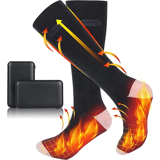 Rechargeable Heated Socks with Battery Packs and Fast Heating for Cold Weather - Image 2