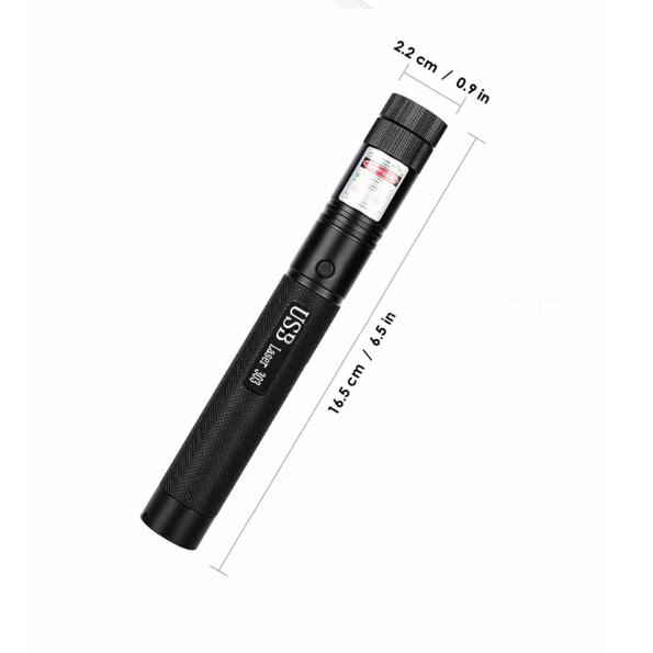 Rechargeable Laser Pointer Pen with Adjustable Focus and USB Charging - Image 8