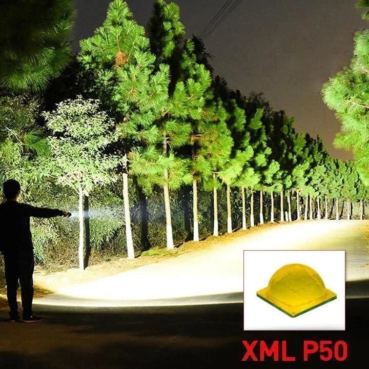 Rechargeable LED Flashlight with Adjustable Focus Beam and High Lumen Output - Image 6