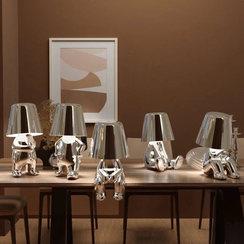 Rechargeable LED Table Lamp with Touch Dimming and Decorative Modern Design - Image 2