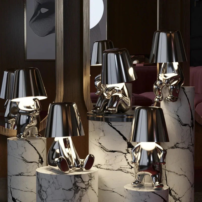 Rechargeable LED Table Lamp with Touch Dimming and Decorative Modern Design - Image 3