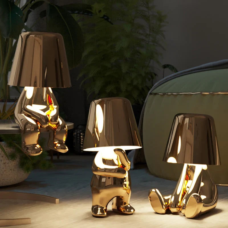 Rechargeable LED Table Lamp with Touch Dimming and Decorative Modern Design - Image 4