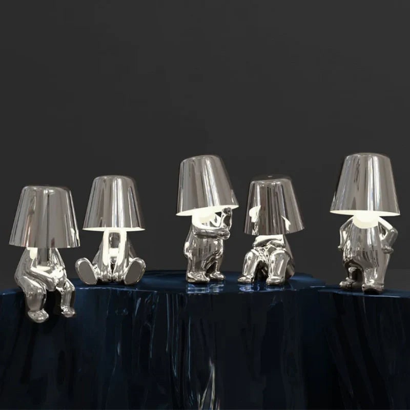 Rechargeable LED Table Lamp with Touch Dimming and Decorative Modern Design - Image 5