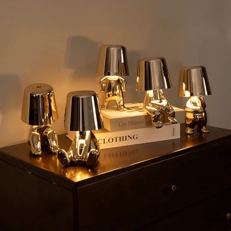 Rechargeable LED Table Lamp with Touch Dimming and Decorative Modern Design - Image 6