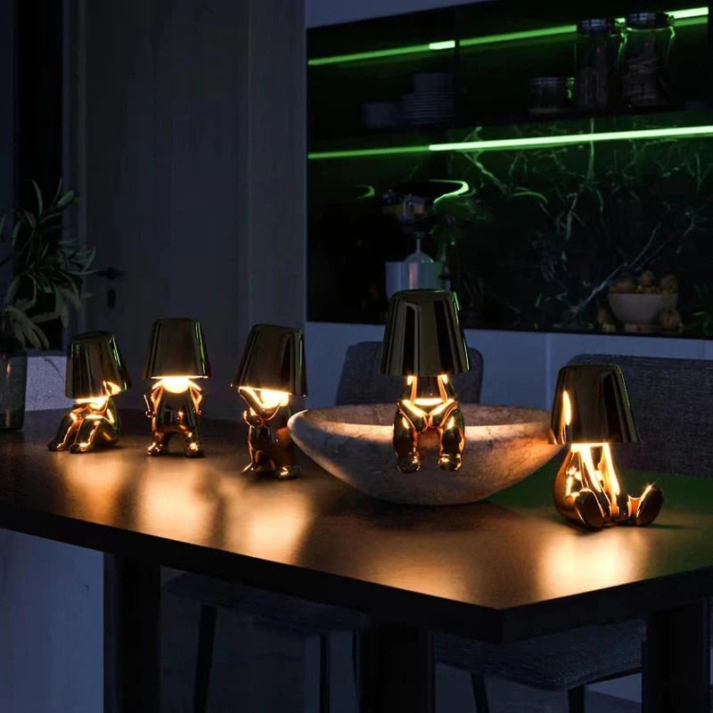 Rechargeable LED Table Lamp with Touch Dimming and Decorative Modern Design - Image 7