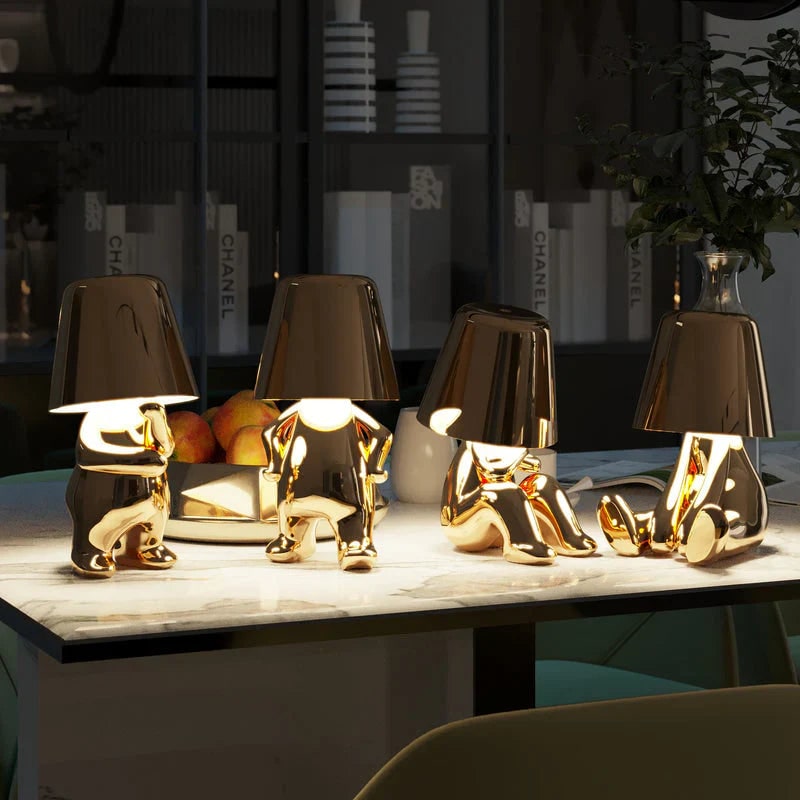 Rechargeable LED Table Lamp with Touch Dimming and Decorative Modern Design - Image 8