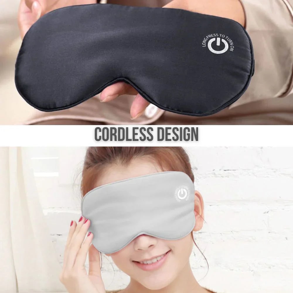 Rechargeable Sleep Silk Eye Mask with Heated Therapy and Adjustable Strap - Image 5