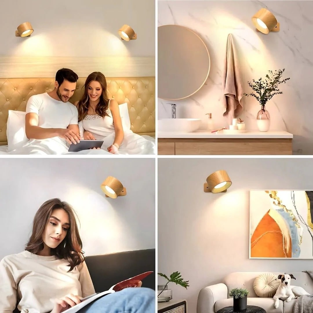 Rechargeable Wall Sconce with 360° Magnetic Rotation and Cordless LED Lighting - Image 7