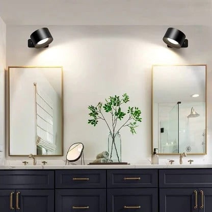 Rechargeable Wall Sconce with 360° Magnetic Rotation and Cordless LED Lighting - Image 9