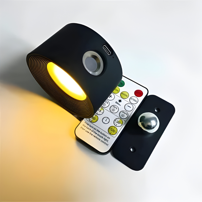Rechargeable Wall Sconce with 360° Rotating Magnetic Head and Remote Control - Image 4