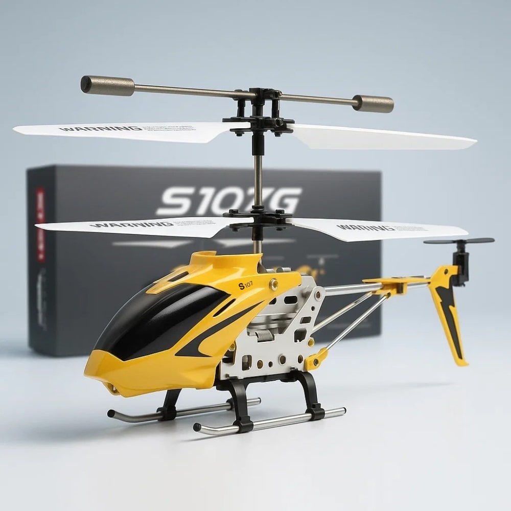 Remote Control Helicopter with Coaxial Rotors Metal Frame and USB Rechargeable Battery - Image 1