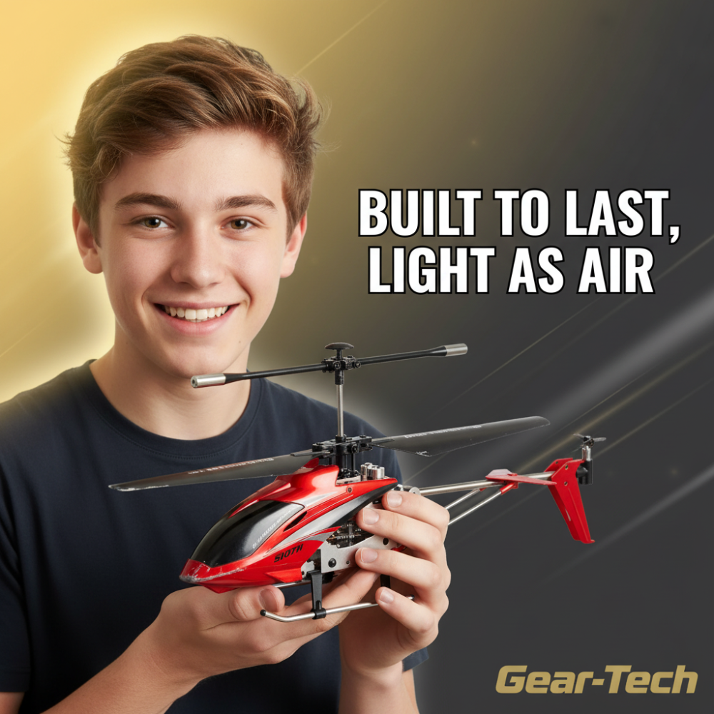 Remote Control Helicopter with Coaxial Rotors Metal Frame and USB Rechargeable Battery - Image 15