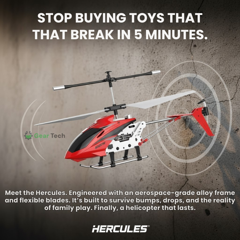 Remote Control Helicopter with Coaxial Rotors Metal Frame and USB Rechargeable Battery - Image 2