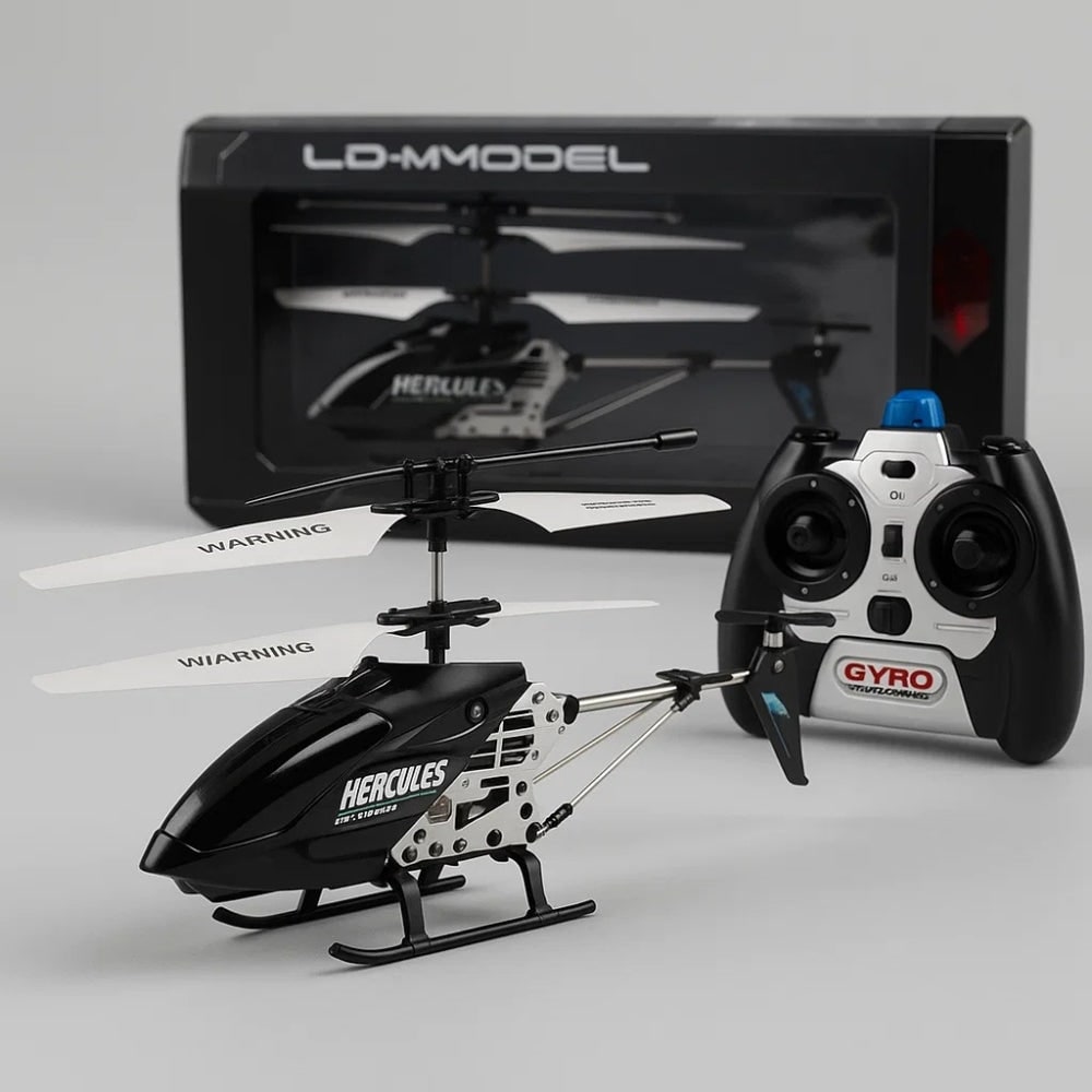 Remote Control Helicopter with Coaxial Rotors Metal Frame and USB Rechargeable Battery - Image 24