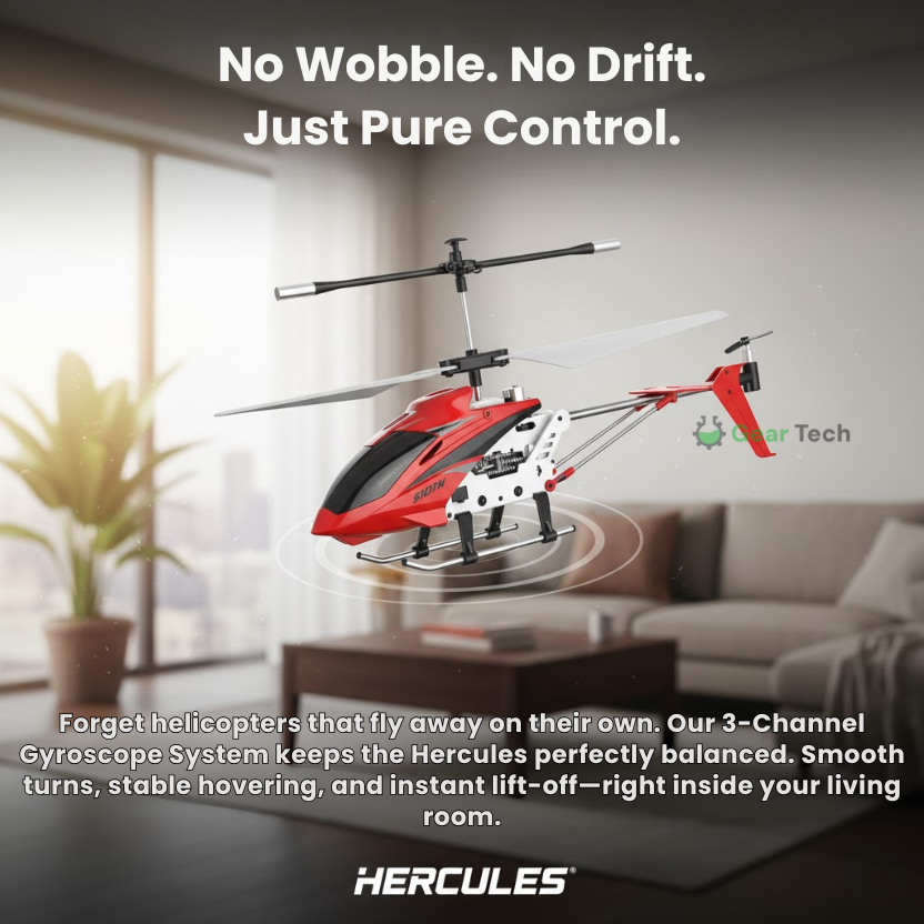 Remote Control Helicopter with Coaxial Rotors Metal Frame and USB Rechargeable Battery - Image 3