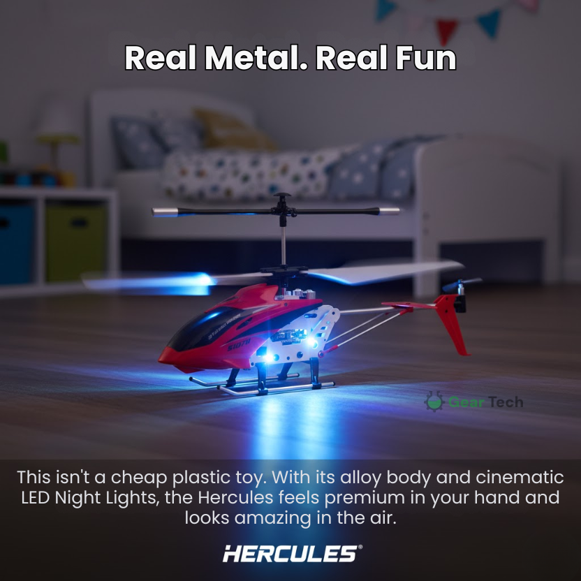 Remote Control Helicopter with Coaxial Rotors Metal Frame and USB Rechargeable Battery - Image 6
