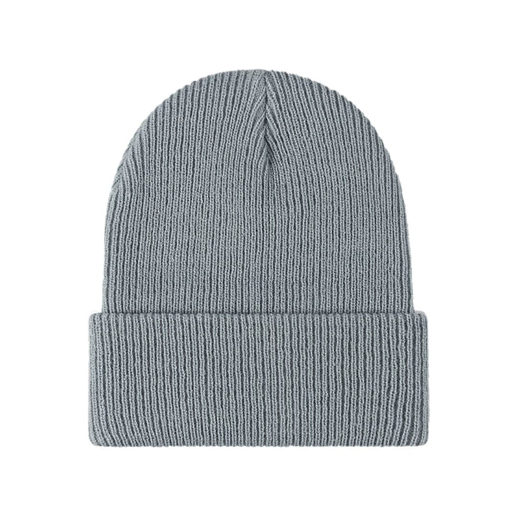 Ribbed Knit Beanie Hat for Mens and Winter with Folded Cuff - Image 4