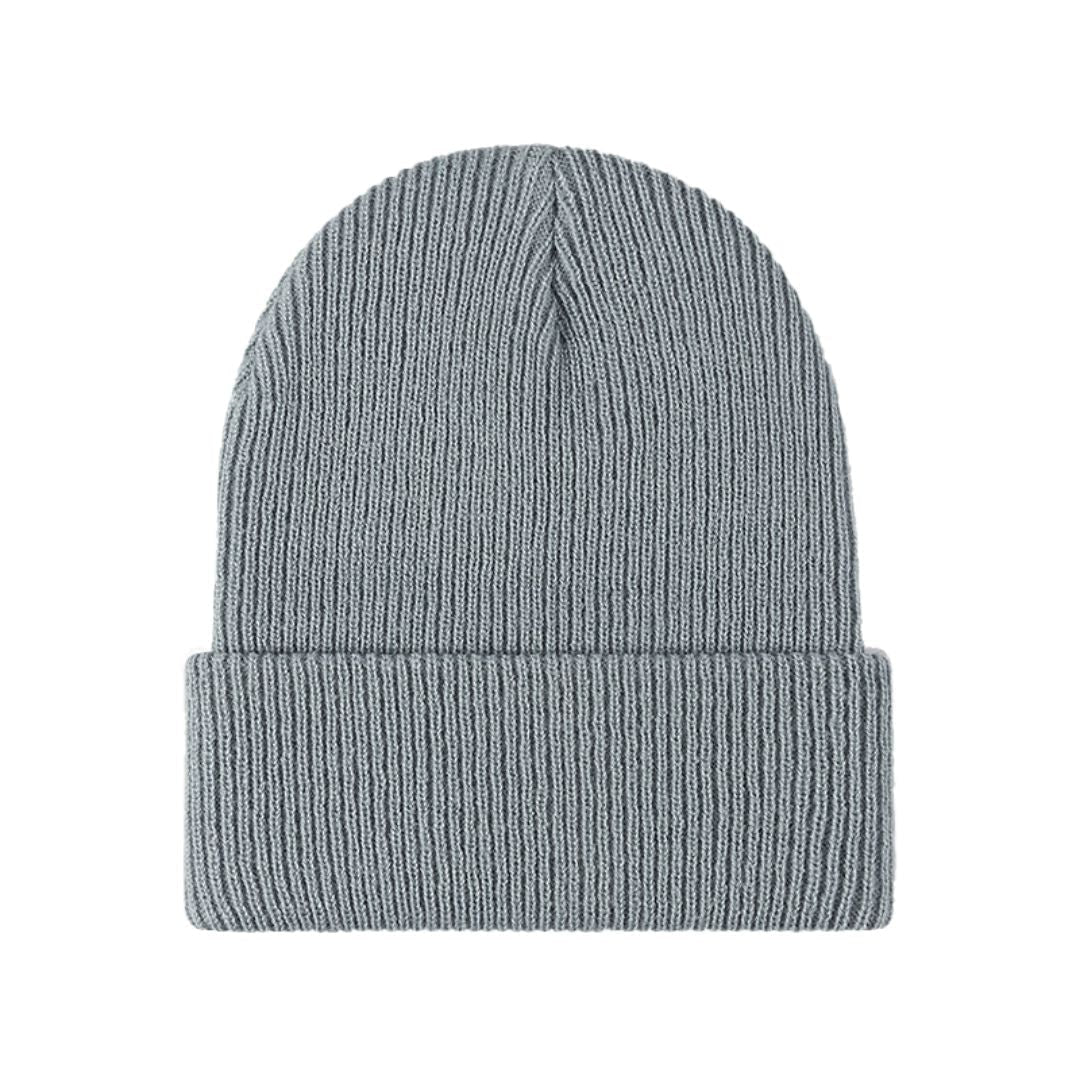 Ribbed Knit Beanie Hat for Mens and Winter with Folded Cuff - Image 4