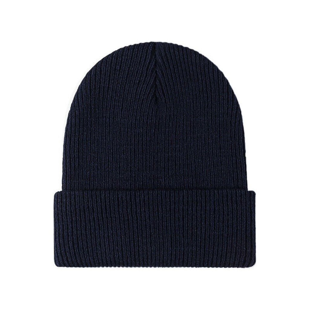 Ribbed Knit Beanie Hat for Mens and Winter with Folded Cuff - Image 6