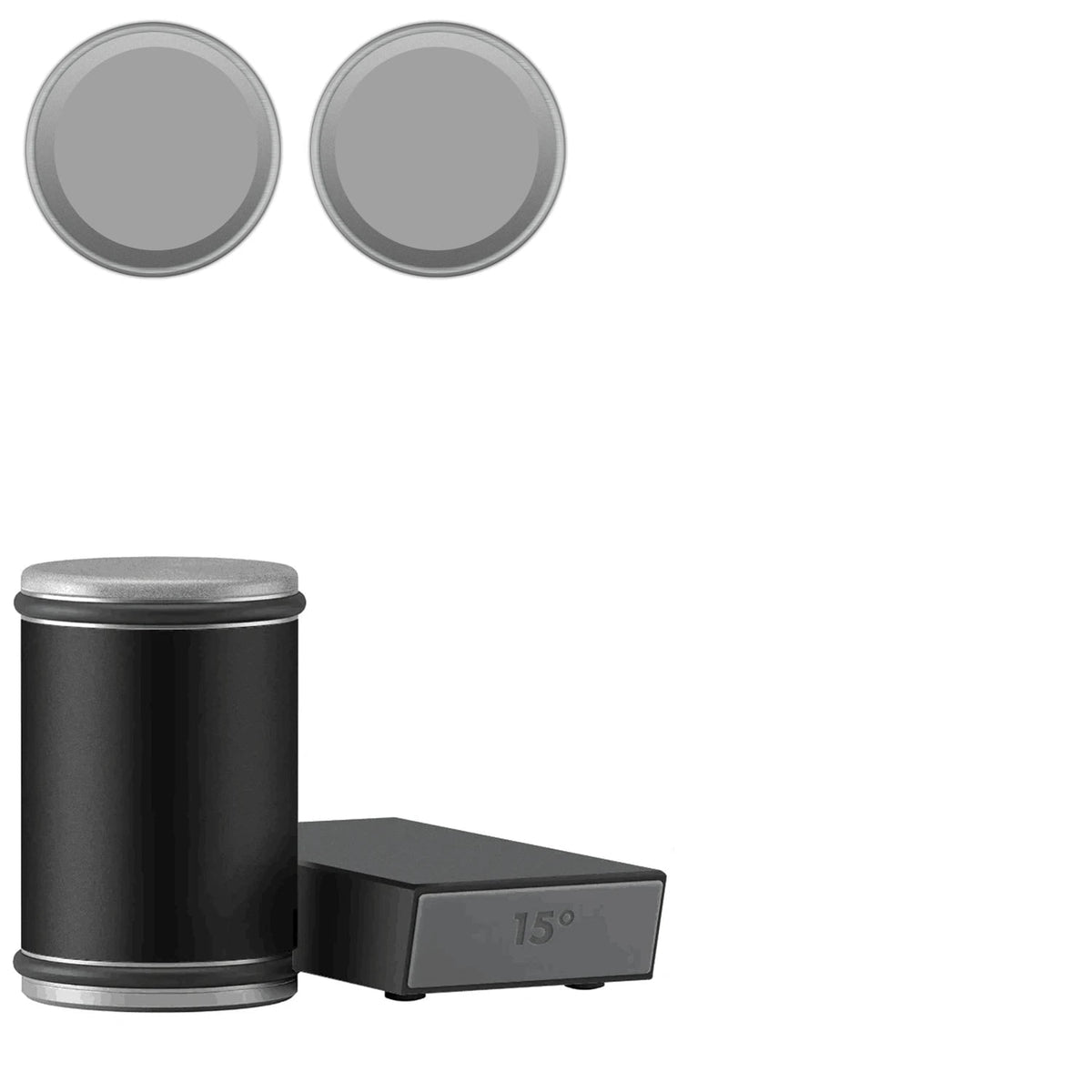 Rolling Knife Sharpener with Magnetic Angle Guide and Diamond Abrasive Discs - Image 11