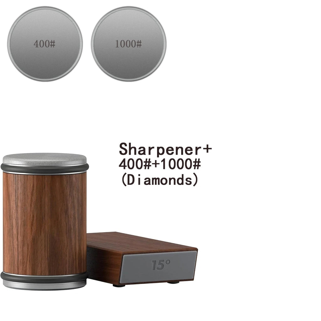 Rolling Knife Sharpener with Magnetic Angle Guide and Diamond Abrasive Discs - Image 48