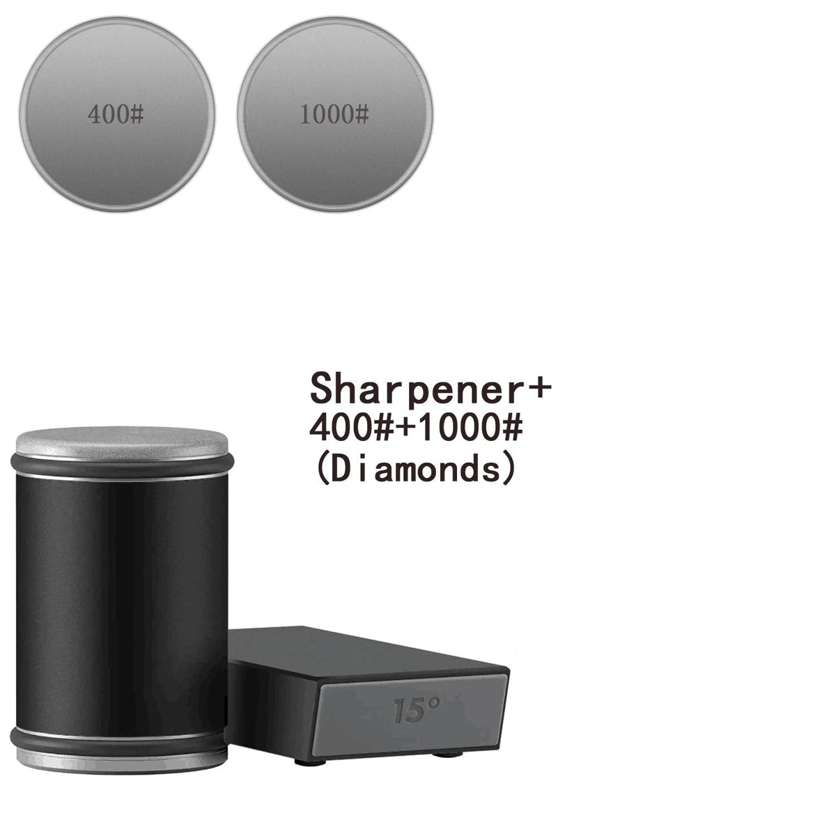 Rolling Knife Sharpener with Magnetic Angle Guide and Diamond Abrasive Discs - Image 49