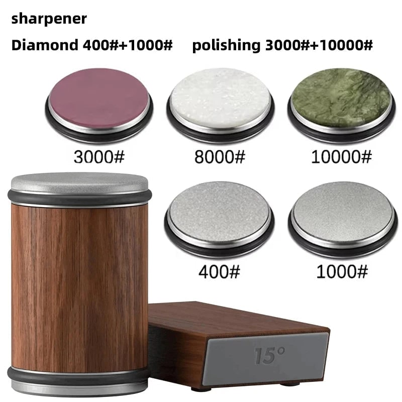 Rolling Knife Sharpener with Magnetic Base and Dual Angle Diamond Abrasive - Image 61