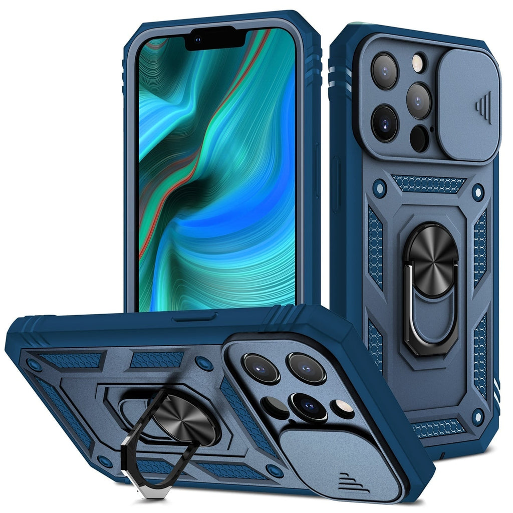 Rugged Phone Case with Shockproof Drop Proof Protection and Rotating Kickstand - Image 1