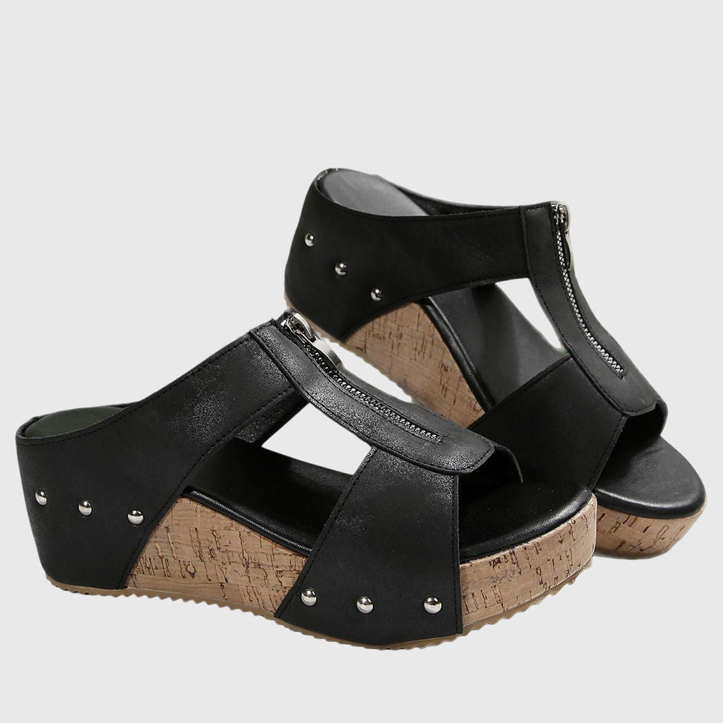 Sara | Ciabatte Donna Zeppa Sughero